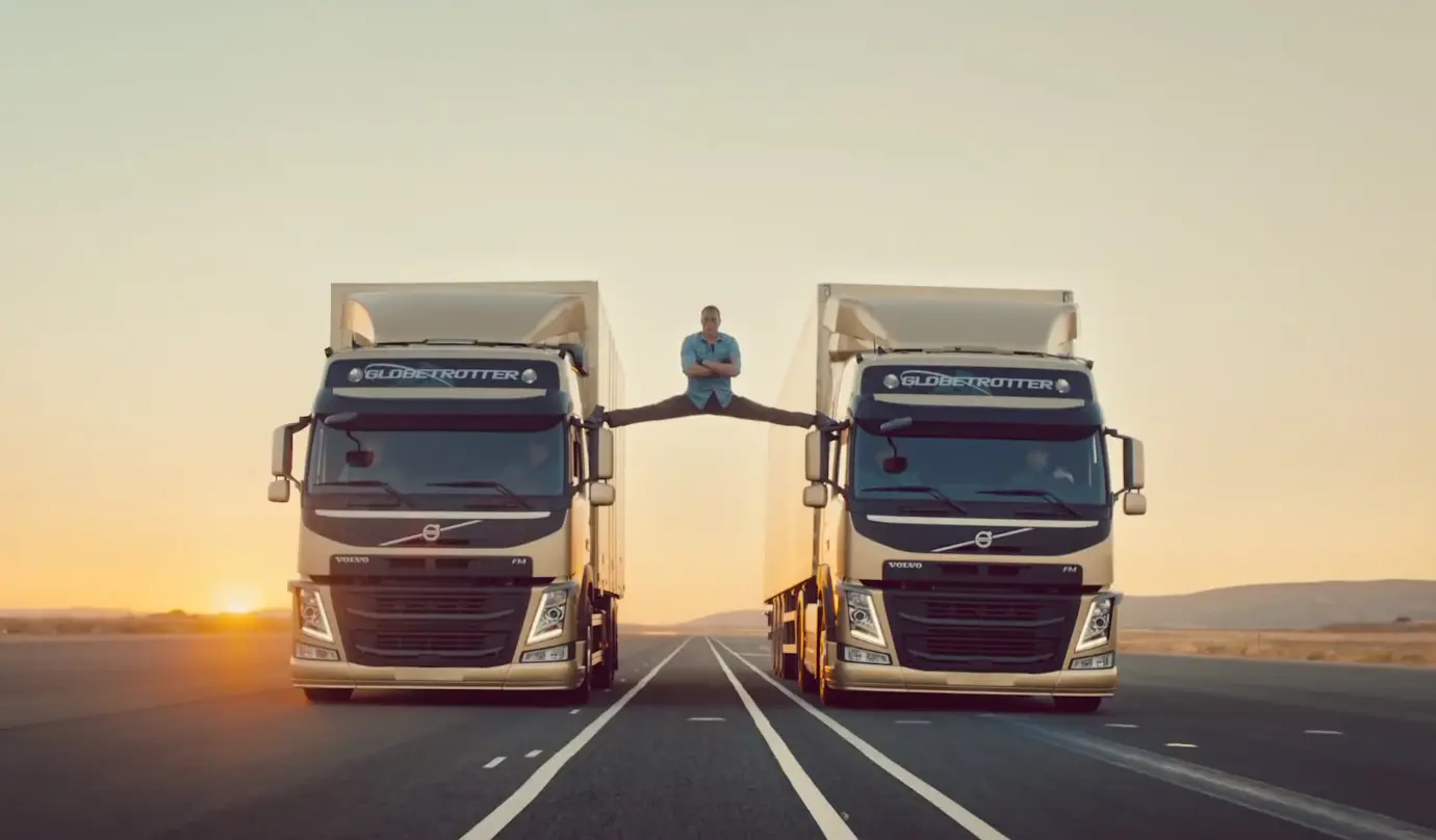 Volvo pone en peligro la vida para su campaña de Volvo Trucks
