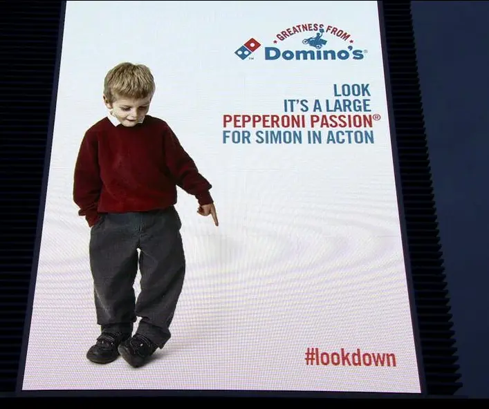 Domino’s parodia la campaña de British Airways: #lookdown
