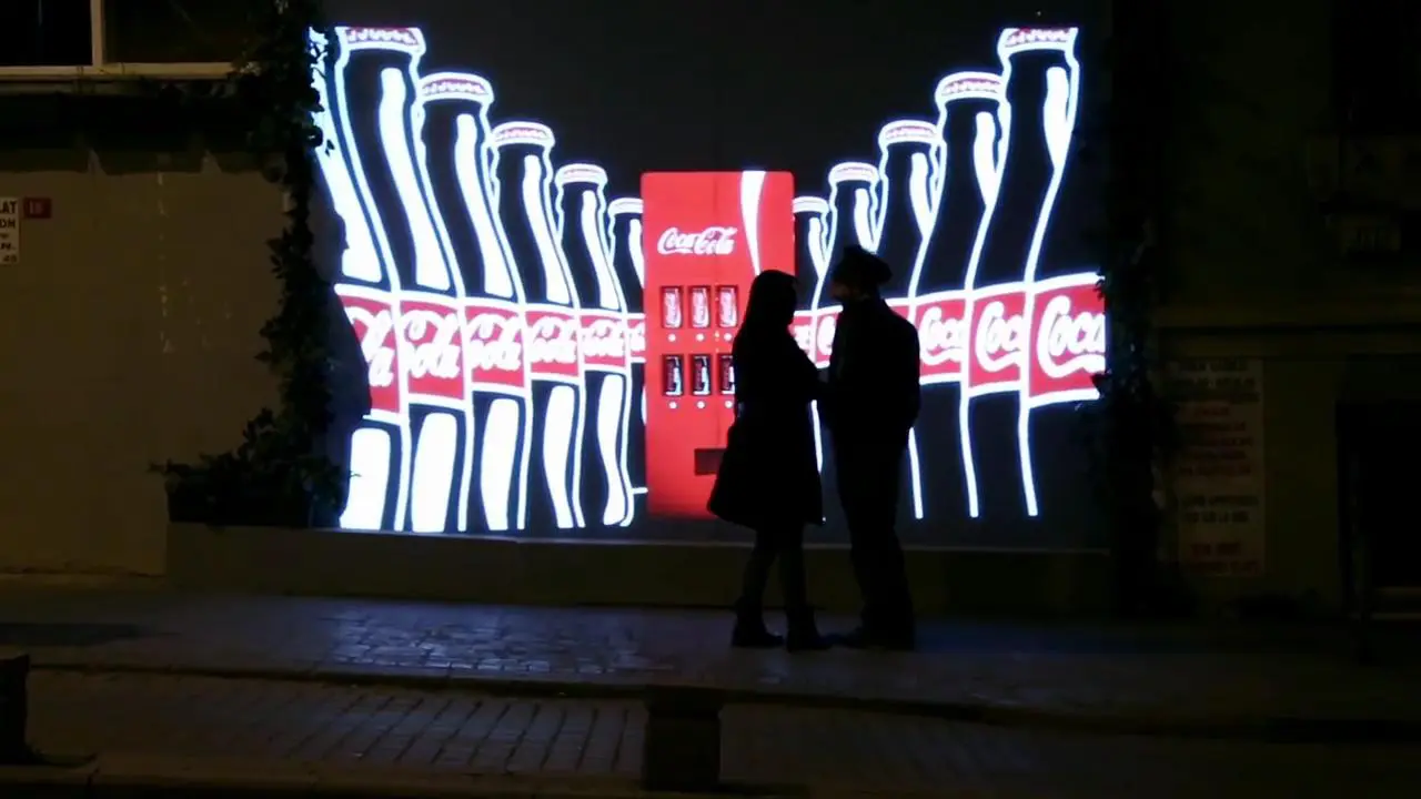 La máquina expendedora de Coca Cola invisible