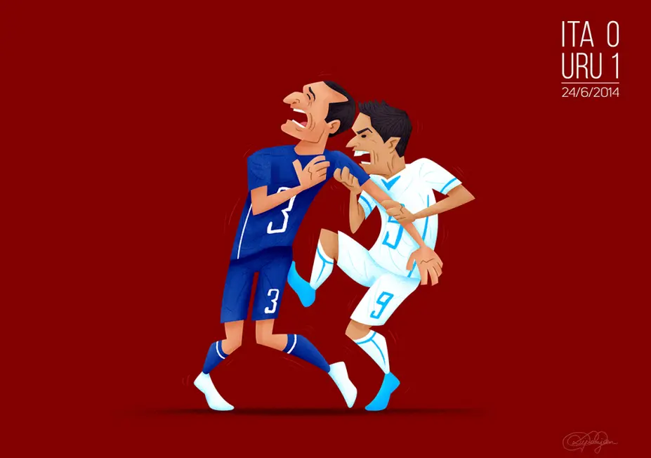 Los mejores momentos del Mundial de Brasil en ilustraciones