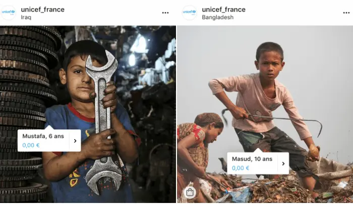 Unicef aprovecha lo último de Instagram en publicidad