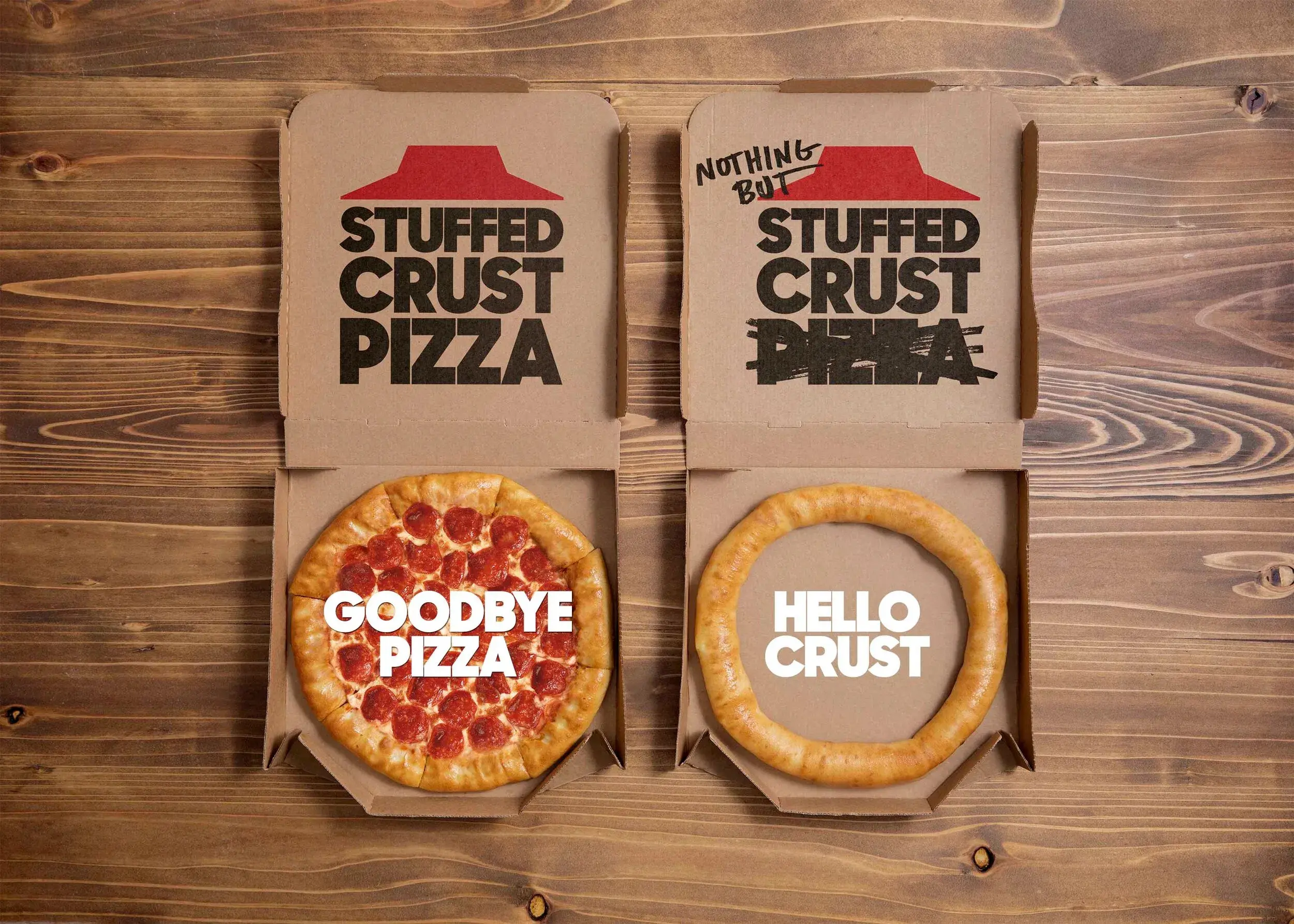 Pizza Hut lanza un aro de corteza para celebrar 25 años de su «Stuffed Crust»
