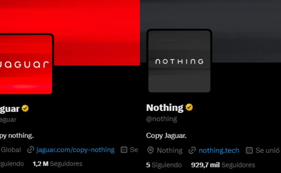 Nothing se ríe de Jaguar en sus redes sociales